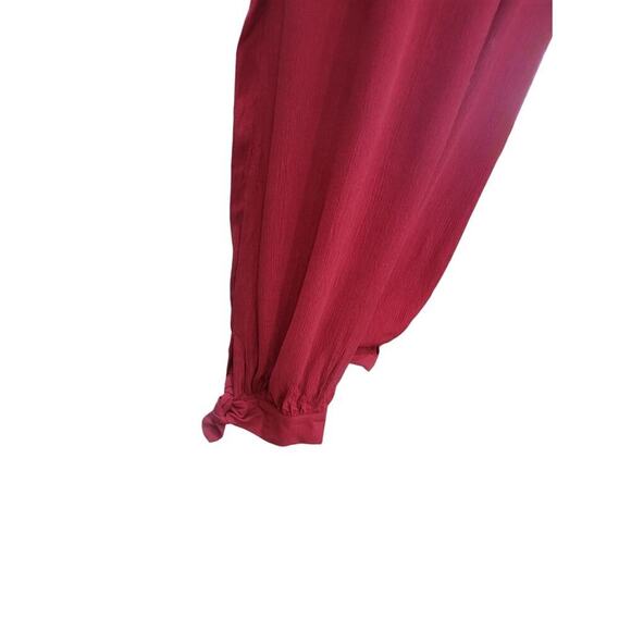 Lulus Lolinda Women's Convertible Halter Jumpsuit Size Large Red Open Back - Picture 12 of 12